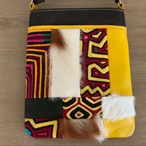 Artisan leather Crossbody bag